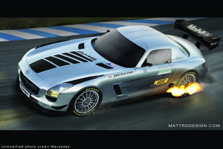 Mercedes sls amg gullwing concept car #6