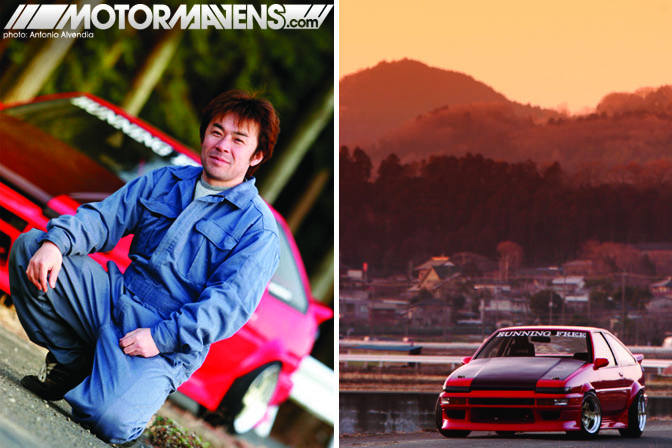 Running Free Kanagawa drift team AE86 Sprinter Trueno Yamashita Koichi Run Free D1GP Antonio Alvendia Cipher Garage