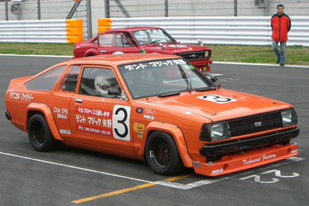 Old school Nissan power two generations of Nissan Sunny together at the 