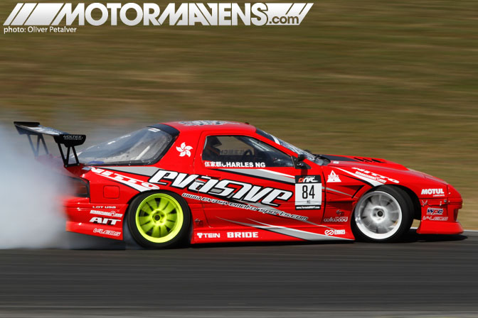 V8, LS engine, FC3S, Mazda, RX7, charles ng, formula drift, formula d, drifting, road atlanta