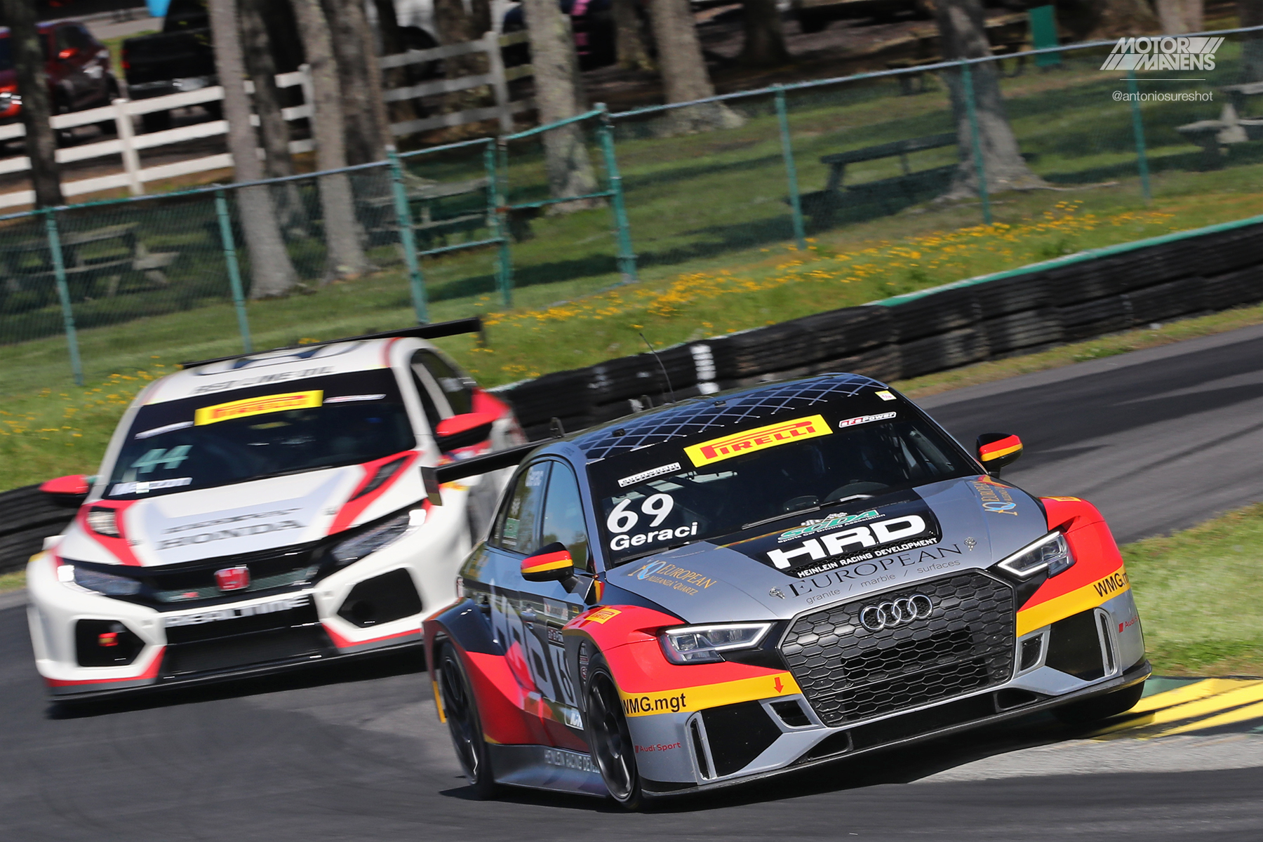 Audi Sport RS 3 LMS makes U.S. racing debut at VIR in the Pirelli