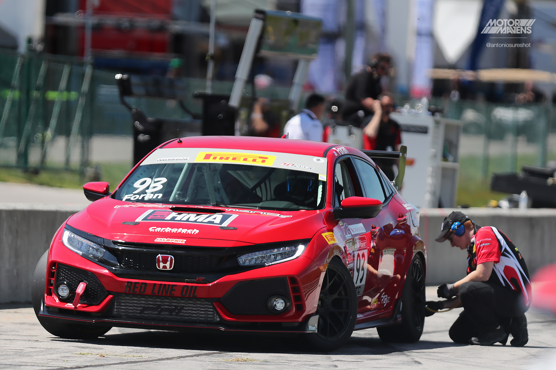 Attacking the Track in the Honda HPD Civic Type R TC Race Car