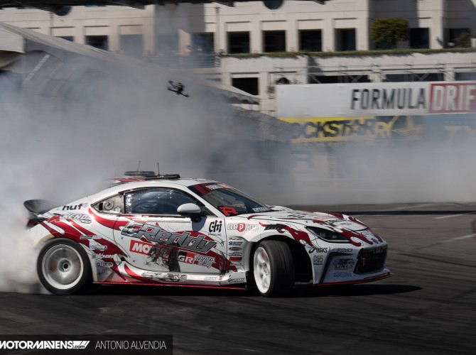 Formula Drift FDLB Long Beach Rays Wheels Gram Lights Ken Gushi Toyota GR86 Huf Kenda GReddy Motul HPS Wisefab ORC Clutch Supertech Chi Sparkling Asics Wilwood