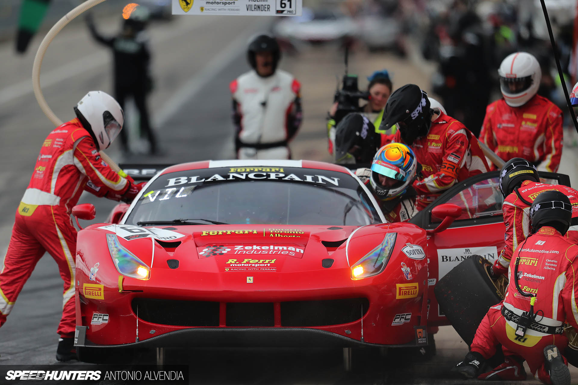 Ferrari 488, Ferrari, Ferrari 488 GT3, pit stop, Blancpain GT Challenge, SRO America