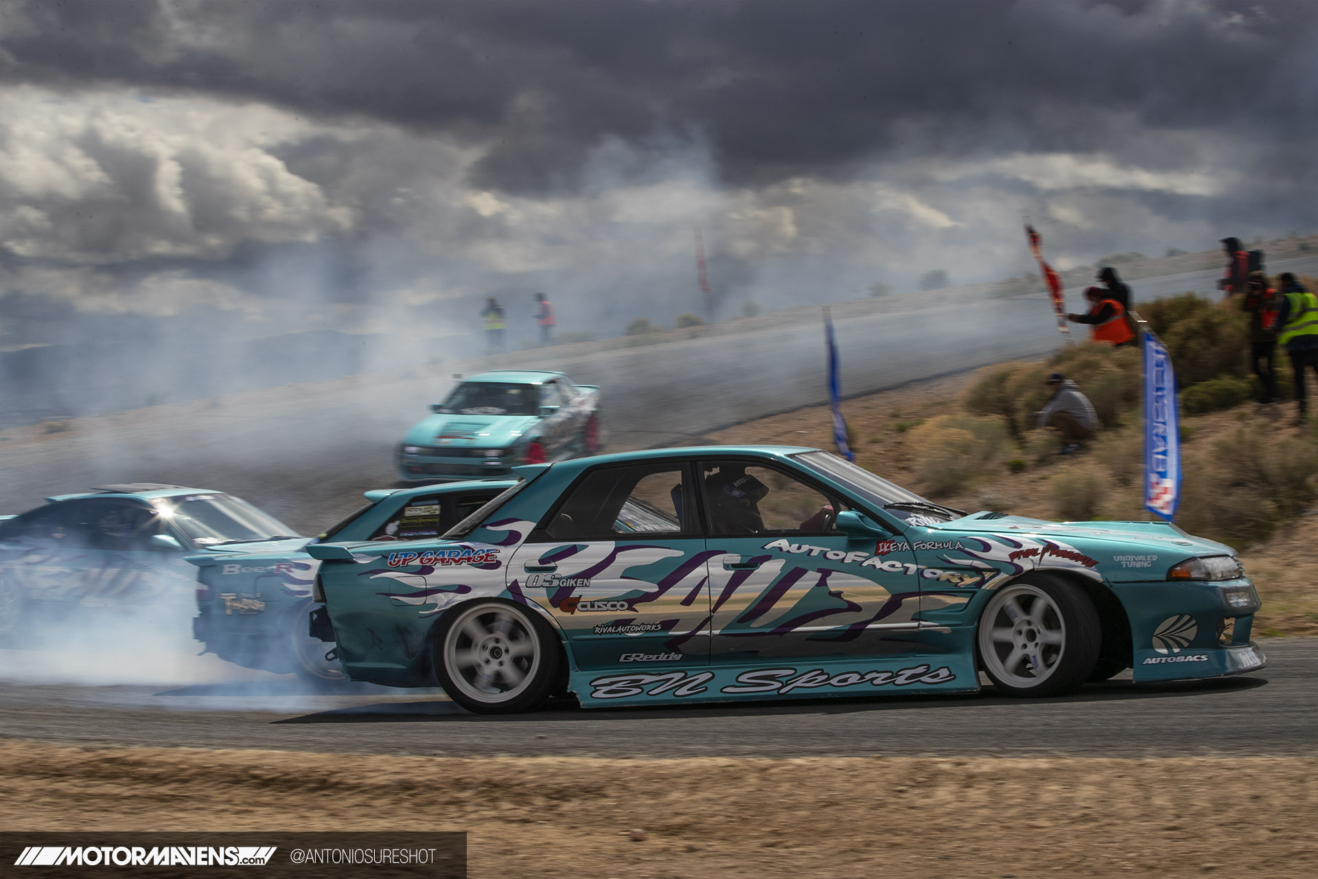 final bout, drifting, auto factory realize, r32, skyline, r32 skyline sedan, 4 door skyline, bn sports, volk racing, TE37, horse thief mile, willow springs, hoonigan, koyorad, falken tire